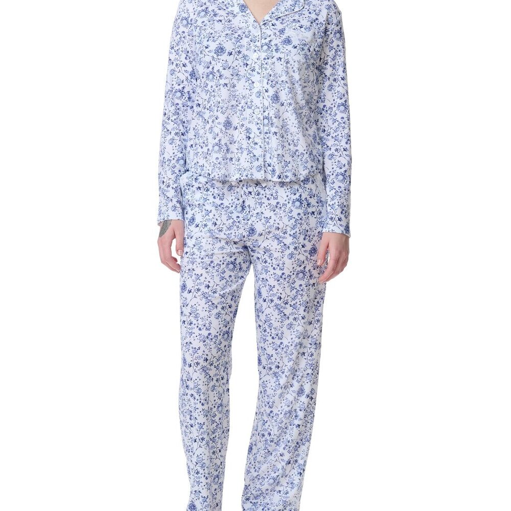 Long Sleeve Lace Pajama Set Elegant Chic Sleepwear Two-Piece Girlfriend Fit